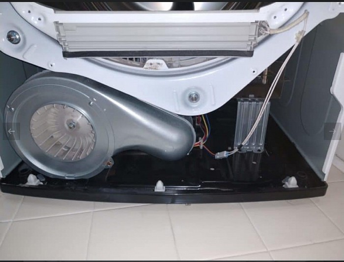 Dryer Cabinet After Internal Cleaning